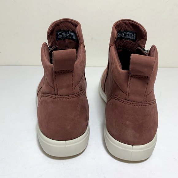 Ecco Soft 7 Zip Boots Nubuck Leather Ankle Booties Andorra Size 37 US 6 - 6.5 - Picture 4 of 7